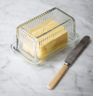 Louella Butter Dish Glass
