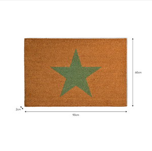 Doormat Star, Coir & Rosemary, Large