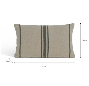 Stripe Cushion, Forest Green
