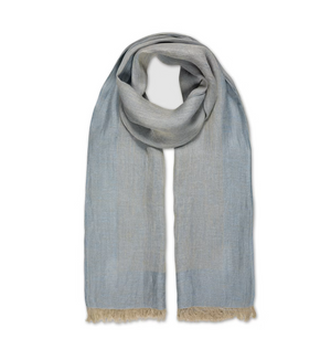 Uashmama Linen Scarf, Blue