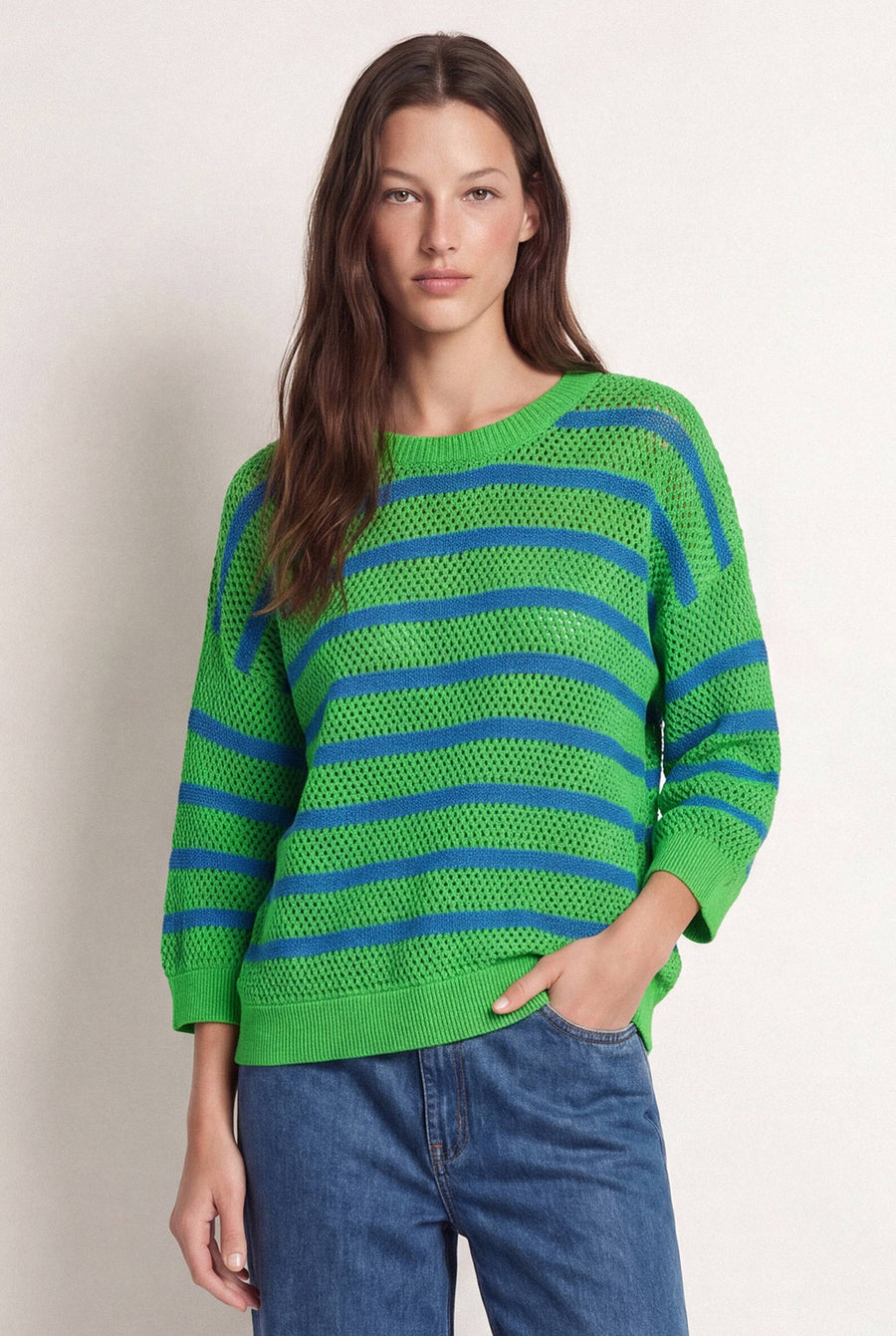Striped Knit Sweater