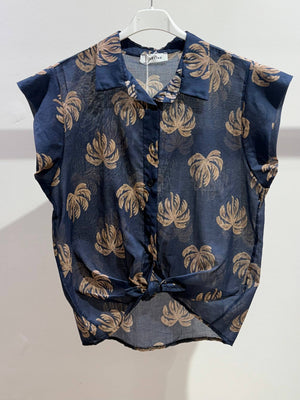 Printed cotton top