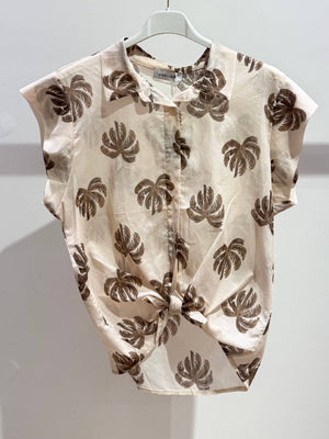 Printed cotton top