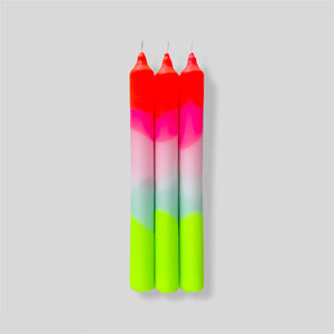 Dip Dye Neon Candle