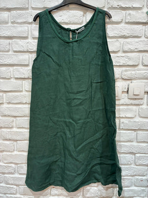 Colette Dress with Pockets, Green