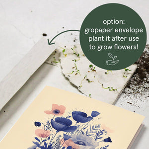 Let the old go, so the new can grow | Encouragement Card