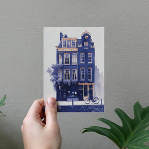 Wisteria on the canal house | Everyday Greeting Card | Dutch