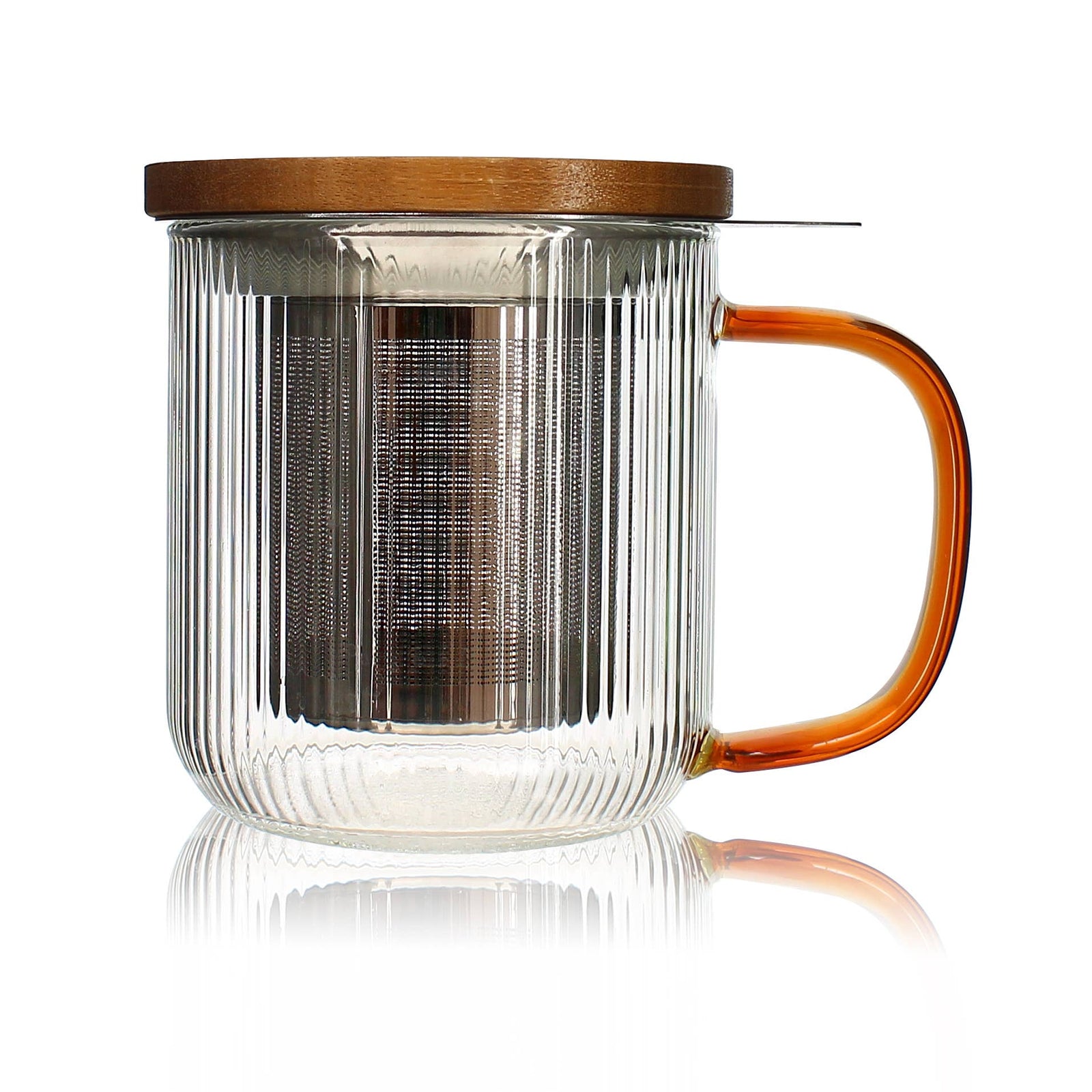 Karl Glass Mug with Filter, 300ml