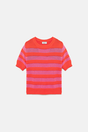 Pointelle Knit Sweater