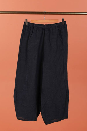 Linen pants 669057 100% LINEN: Rose wine