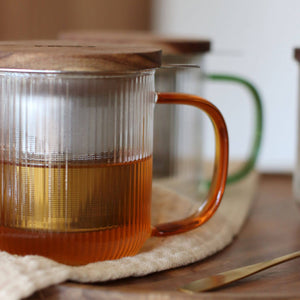 Karl Glass Mug with Filter, 300ml