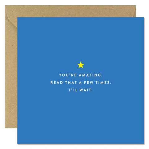 Bold Bunny Card - You're Amazing