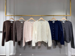 Fluffy wool & cashmere cardigan - 6536