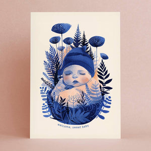 Welcome sweet baby | New Baby Card | Gender Neutral