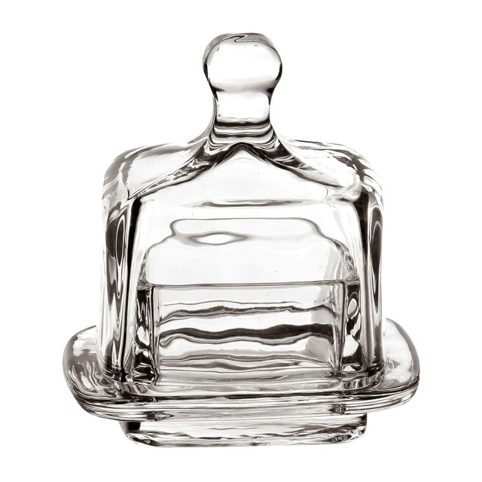 Little Square Glass Butter Dish