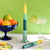 Taper candle, Green Lemonade