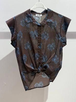 Printed cotton top