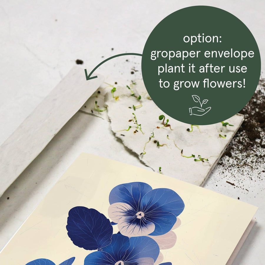 Viola | Everyday Greeting Card | birth month flower birthday
