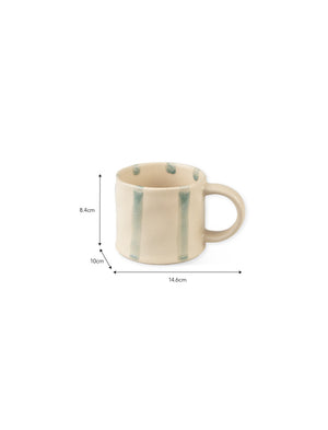 Striped Mug Rosemary, Set 2