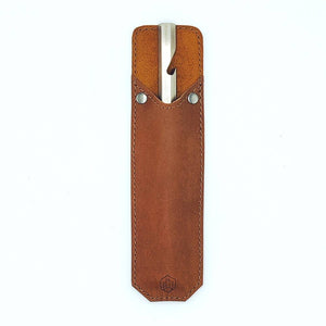 Bottle Opener with leather sleeve