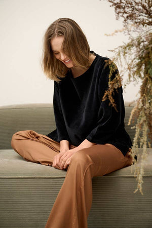 Sea pants silky - camel