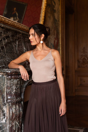 Shiny lurex tank top - 8752