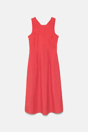 Plain Dress with Crossed Back Detail  (405616-30)