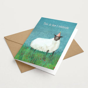 Funny Dry Humour Animal Sheep Birthday Card Floral Meadow