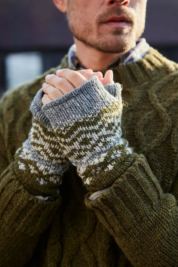 Mens Jorvik Wristwarmer Moss