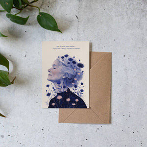 Age is mind over matter | Birthday Card | Female Birthday