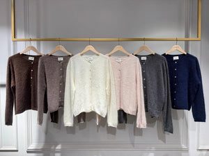Fluffy wool & cashmere cardigan - 6536