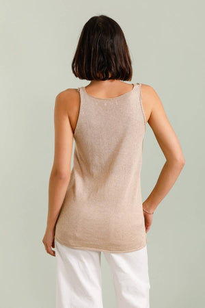 Nais Cotton V Neck Tank Top