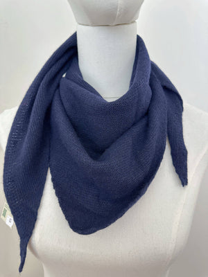 Eco cashmere ZO-MA Knitted Triangle Scarf - Camel