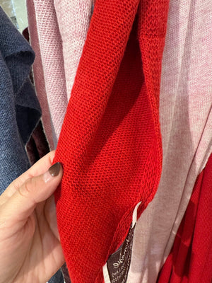 Eco cashmere ZO-MA Knitted Triangle Scarf - Camel