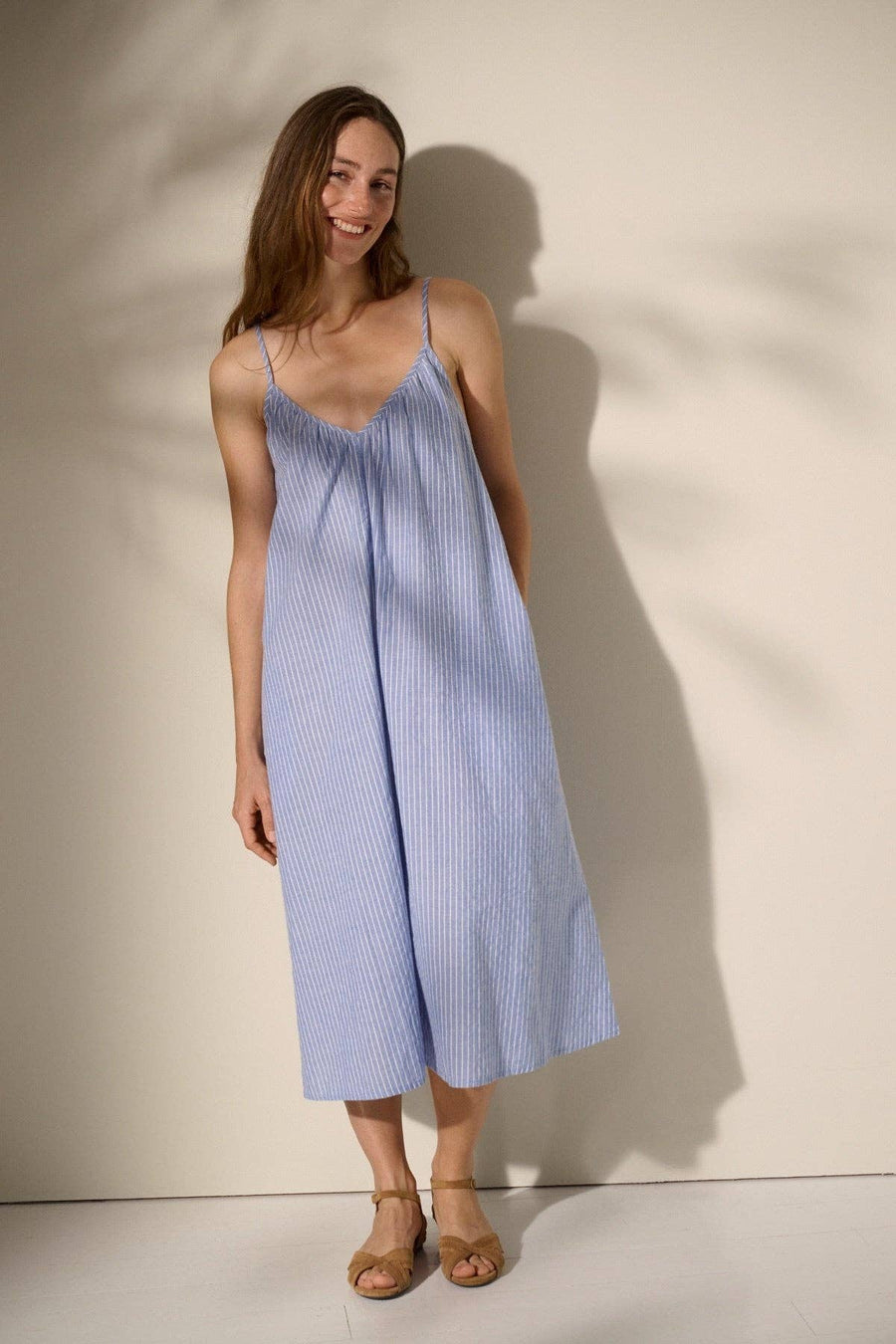 Solace dress stripe