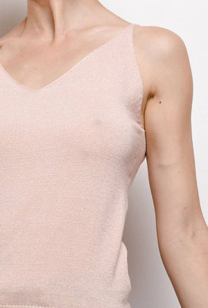 Shiny lurex tank top - 8752