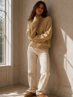Reversible Alpaca & Wool Knit Sweater