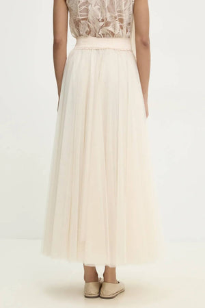 Maria maxi-length tulle skirt PLUS SIZE / TALL - CK08365: Old rose / 2S/M