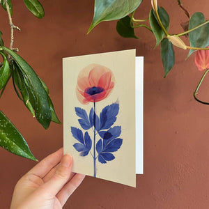 Wild poppy | Everyday Greeting Card | birth month flower