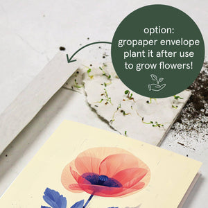 Wild poppy | Everyday Greeting Card | birth month flower