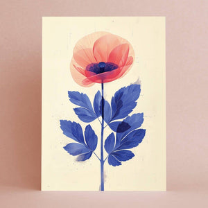 Wild poppy | Everyday Greeting Card | birth month flower