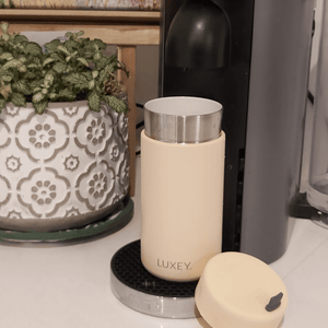 Stainless Steel Reusable Cup 12oz - Oat Milk