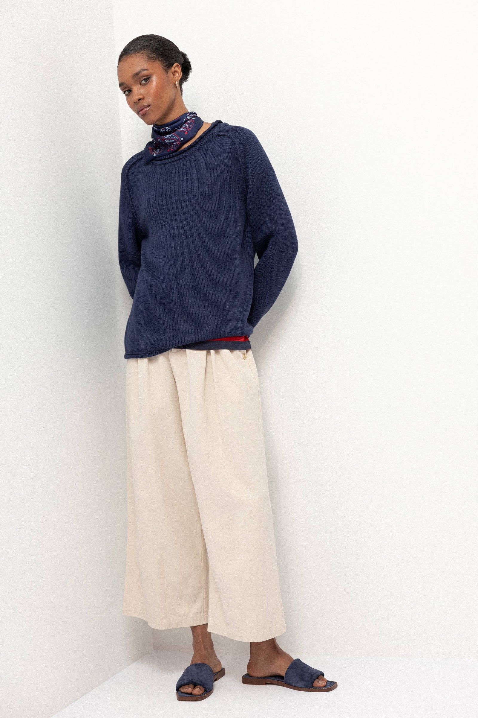 Plain Knit Sweater (437532-47)