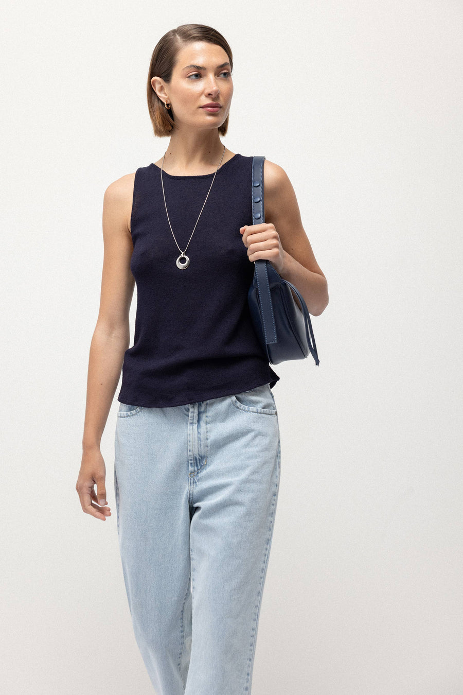 Plain Knit Tank Top