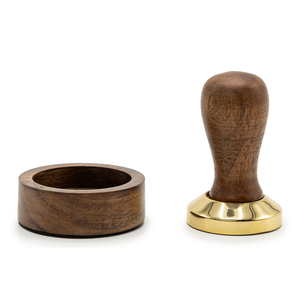 Espresso tamper with holder