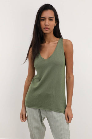 Nais Cotton V Neck Tank Top