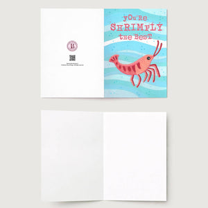 Funny Shrimp Seafood Beach Sea Pun Greeting Birthday Card