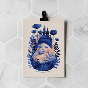 Welcome sweet baby | New Baby Card | Gender Neutral