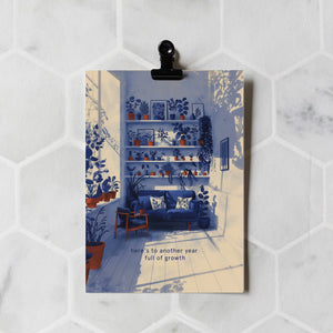 Another Year Full Of Growth| Birthday Card |New year's Card