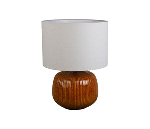 Amber & Linen Lamp